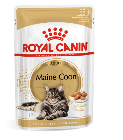Royal Canin (Роял Канин) Maine Coon Adult - Влажный корм для кошек породы Мэйн Кун пауч соус 85 гр