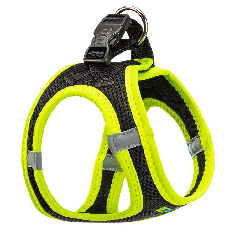 Ferplast Kaori P S Шлейка для собак светоотражающая 30-32 см * 36-44 см черно-желтая