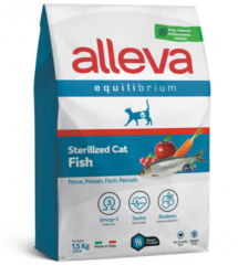 Alleva Equilibrium (Аллева Эквилибриум) Сухой корм для стерилизованных кошек и кастрированных котов с рыбой 1,5 кг