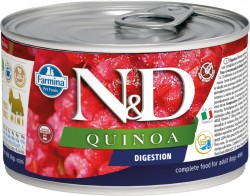 Farmina N&D (Фармина НД) Quinoa Digestion Mini Консервы беззерновые для собак мелких пород с чувствительным пищеварением с киноа 140 г