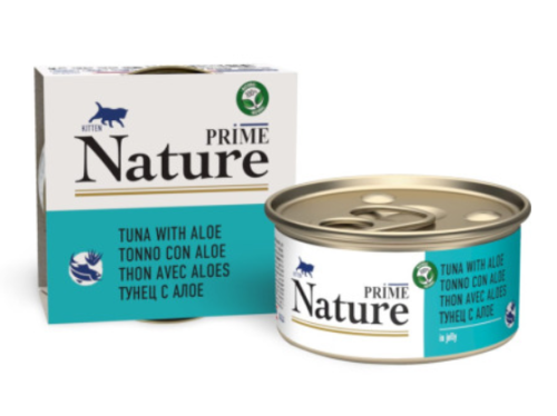 Prime (Прайм) Nature Консервы для котят с тунцом и алоэ в желе 85 г 5 шт