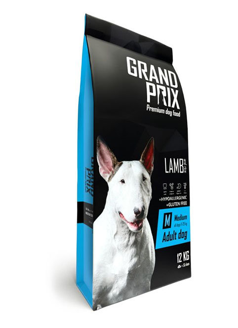 Grand Prix Medium Adult Lamb Гранд Прикс сухой корм для взрослых собак средних пород с ягнёнком 12кг.