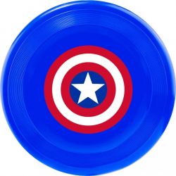 BUCKLE-DOWN Игрушка д/собак Фрисби Капитан Америка мультицвет