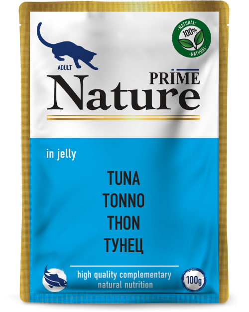 Prime (Прайм) Nature Влажный корм для взрослых кошек с тунцом в желе 100 г