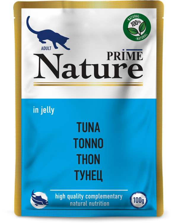 Prime (Прайм) Nature Пауч для взрослых кошек с тунцом в желе 100 г