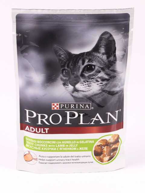 Pro Plan (ПроПлан) Pouch Adult Lamb - Корм для взрослых кошек с кусочками Ягненка (Пауч)