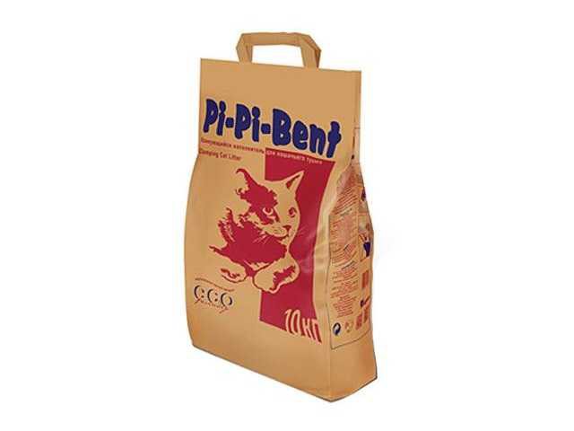 Pi-Pi-Bent Classic Наполнитель для кошачьего туалета комкующийся пакет 10 кг 24 л