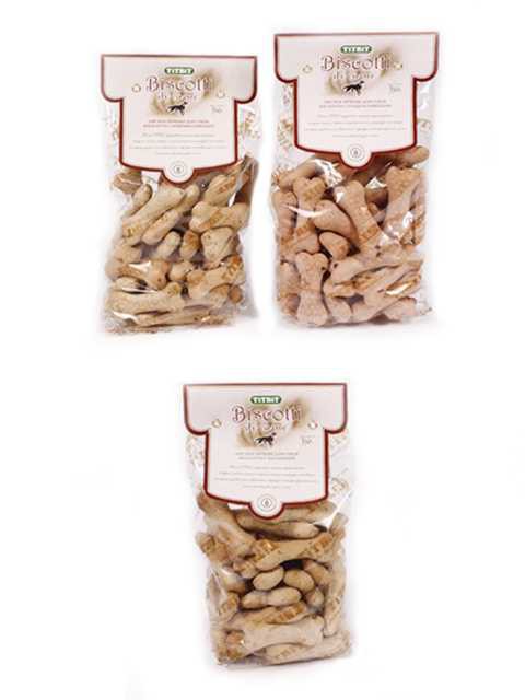 Tit bit (Тит бит) Лакомство для собак Biscotti Печенье с рубцом говяжьим 350 г