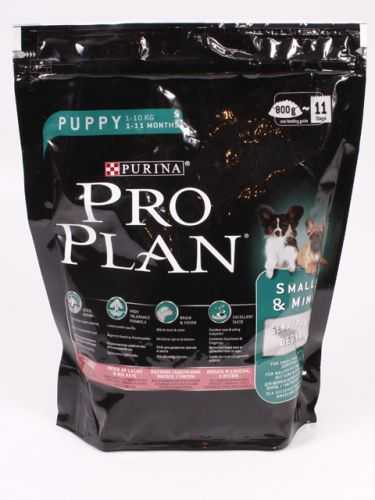 Pro Plan (ПроПлан) Puppy Small&Mini Sensitive Skin - Сухой корм для щенков мелких пород 1 - 10 кг с чувствительной кожей с Лососем