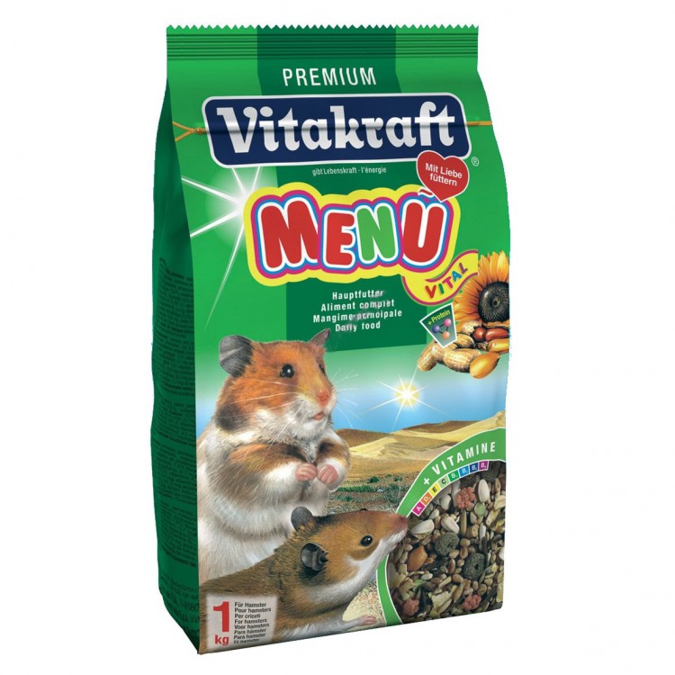 Vitakraft Menu Vital Hamster L - Основной корм для хомяков, 1 кг