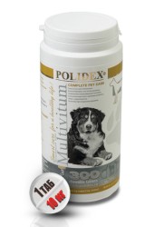 Polidex Multivitum plus (Полидекс Мультивитум плюс) Витамины для собак 300 табл