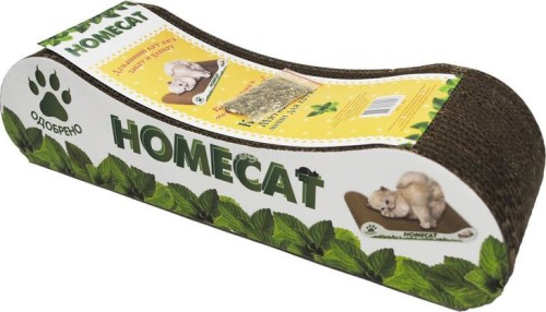 Homecat Мятная волна 48*25*8 см когтеточка гофрокартон