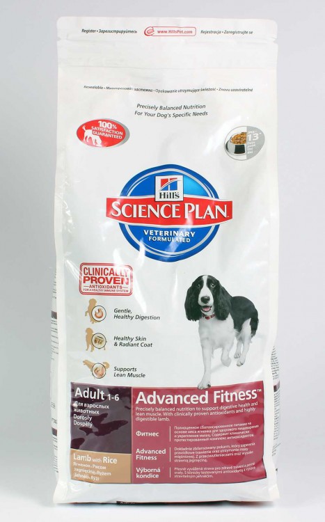 Hills (Хиллс) Science Plan Canine Adult Advanced Fitness Lamb&Rice - Корм для собак всех пород с Ягненком и Рисом