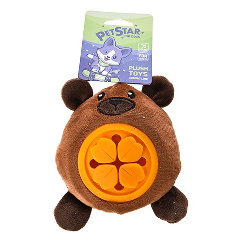 Pet star Игрушка для cобак Мышонок для лакомств плюшевый с пищалкой 12*15 см