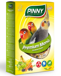Pinny (Пинни) Premium menu Мягкий витаминный корм для средних попугаев с фруктами 800 г