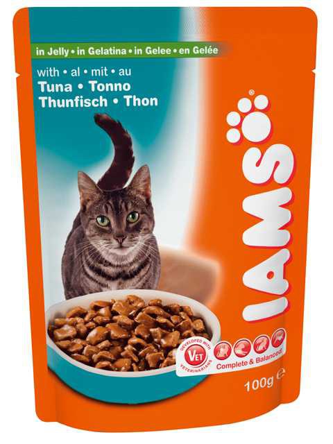 IAMS (Ямс) Adult - Корм для взрослых кошек с тунцом в соусе. (Пауч)