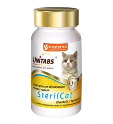 Unitabs (Юнитабс) SterilCat Витамины для кошек 120 табл 