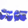Водонепроницаемые легкие, дышащие ботинки для собак малых и средних пород синие Размер 3