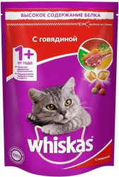 Whiskas (Вискас) Сухой корм для взрослых кошек с говядиной 350 г