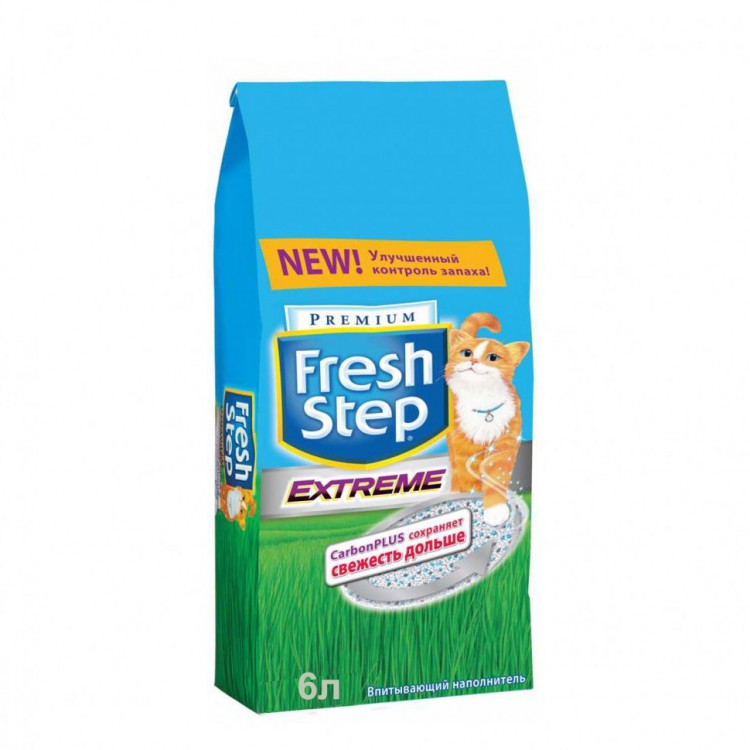 Fresh Step Extreme - Наполнитель Впитывающий с тройным контролем 3,17 кг 6 л