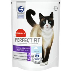 Perfect fit (Перфект фит) Сухой корм для кошек для поддержания здоровья почек с лососем 650 г