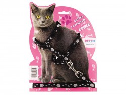 Trixie (Трикси) - Шлейка с поводком для кошек нейлоновая