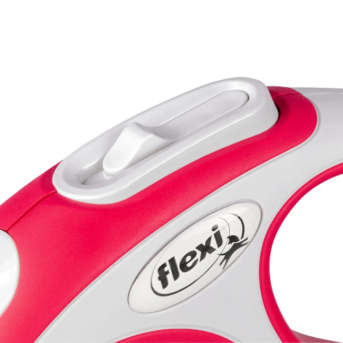 FLEXI New Line Comfort XS Рулетка трос 3м/до 8кг серый/красный
