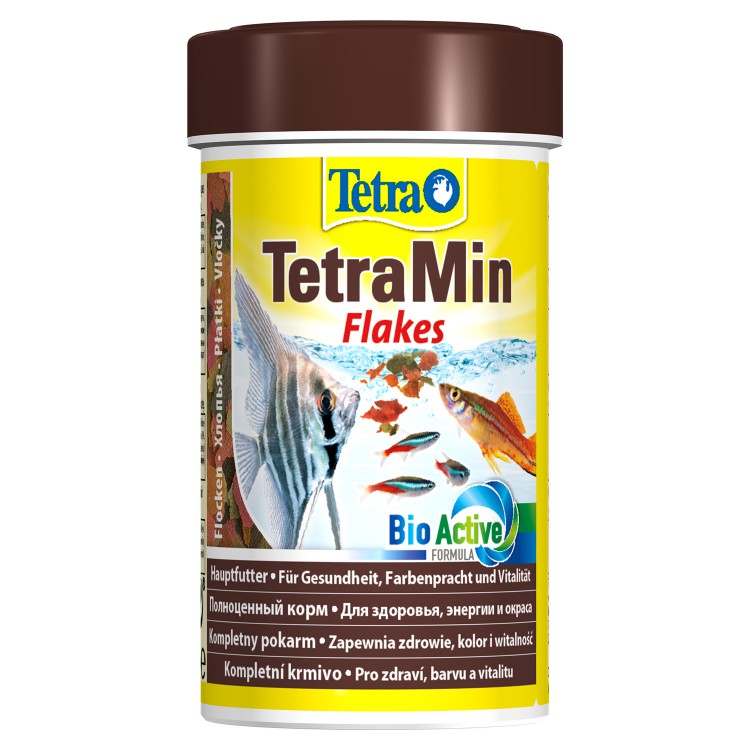 Tetra (Тетра) TetraMin Flakes Корм для всех видов декоративных рыб (хлопья) 20 г 100 мл