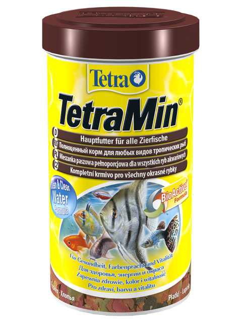 Tetra (Тетра) TetraMin Flakes Корм для всех видов декоративных рыб (хлопья) 20 г 100 мл