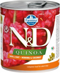 Farmina N&D (Фармина НД) Quinoa Консервы беззерновые для собак всех пород с сельдью, киноа и кокосом 285 г