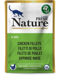 Prime (Прайм) Nature Пауч для взрослых кошек с куриным филе в желе 100 г