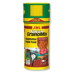 JBL NovoGranomix Корм для средних и больших пресноводных рыб гранулы  + дозатор 115 г 250 мл 