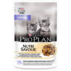Pro Plan (Про План) Nutri Savour Kitten Пауч для котят с курицей в желе 85 г