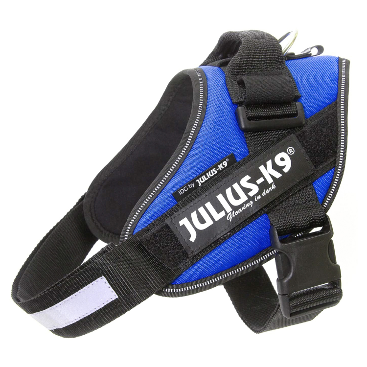 JULIUS-K9 Шлейка д/собак IDC®-Powerharness 2 (71-96см/ 28-40кг), синий