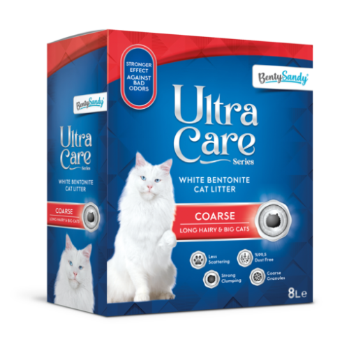 BentySandy Ultra Care Coarse Long Hairy &amp; Big Cats Комкующийся наполнитель для длинношерстных и крупных кошек 8 л 7 кг АНАЛОГ EVER CLEAN