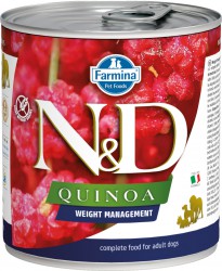 Farmina N&D (Фармина НД) Quinoa Weight Management Консервы для собак всех пород для контроля веса с киноа 285 г