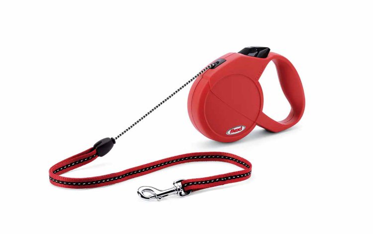 FLEXI Рулетка Standart XS mini (3 м, 8 кг) Трос/жгут, красная