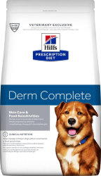 Hill's (Хиллс) Prescription Diet Derm Complete Сухой лечебный корм для собак для поддержания здоровья кожи и при аллергии 1,5 кг