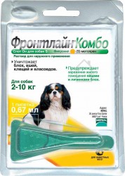 Фронтлайн Комбо - Капли для собак (1 пипетка)  2-10 кг