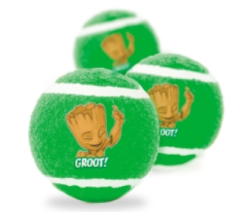 Buckle-Down Игрушка для собак Грут зеленый цвет теннисные мячики 7 см 3 шт