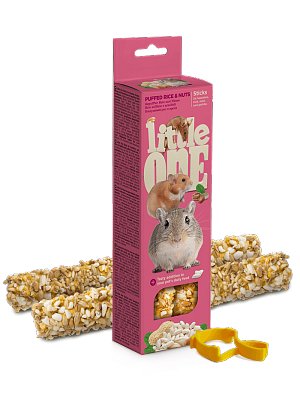 Little one палочки воздушный рис и орехи 2 шт 120 г