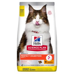 Hill's (Хиллс) Science Plan Adult Perfect Digestion Сухой корм для взрослых кошек для улучшения пищеварения 1,5 кг