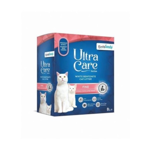 BentySandy Ultra Care Fine Small Cats &amp; Kittens Комкующийся наполнитель для котят и мелких кошек 8 л 7 кг АНАЛОГ EVER CLEAN