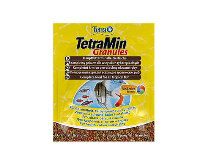 Tetra (Тетра) TetraMin Granules Корм для всех видов декоративных рыб (гранулы, пакет саше) 15 г