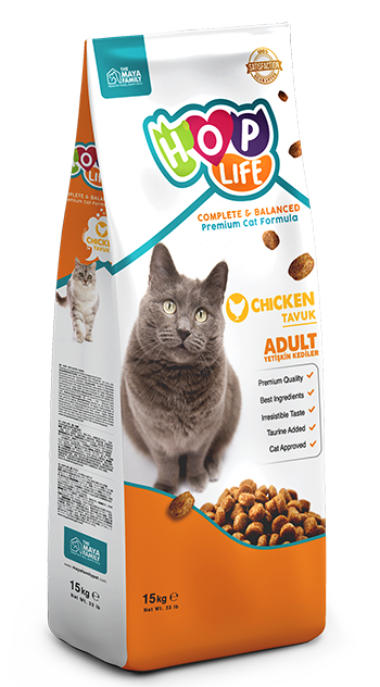 HOP LIFE Adult курица 15кг д/кошек