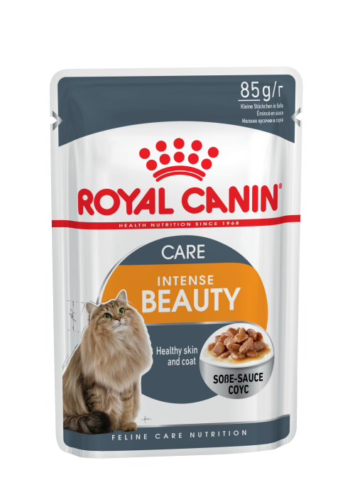 Royal Canin (Роял Канин) Intense Beauty (Gravy) - Влажный корм для поддержания красоты шерсти кошек в Соусе (Пауч)
