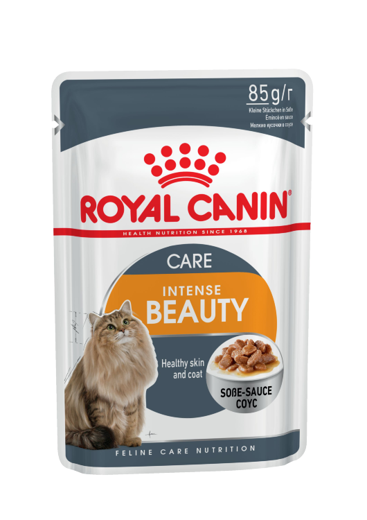 Royal Canin (Роял Канин) Intense Beauty (Gravy) - Корм для поддержания красоты шерсти кошек в Соусе (Пауч)