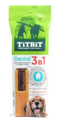 Tit bit (Тит бит) Лакомство для собак мелких и средних пород Dental 3 в 1 с облепихой 110 г