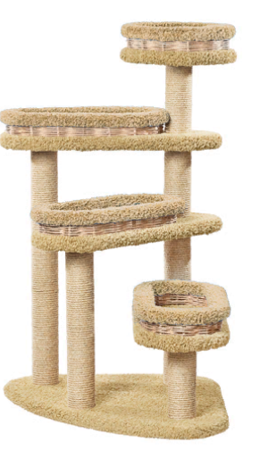 Винтовая лестница с плетеными лежанками», Размеры: 82*82*140 см.