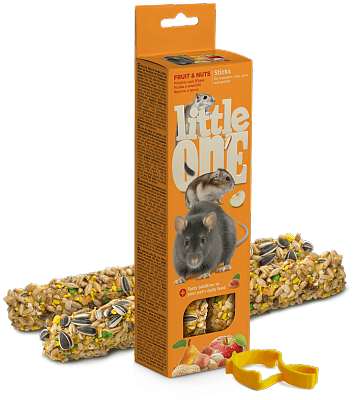 Little one палочки с фруктами и орехами 2 шт 120 г